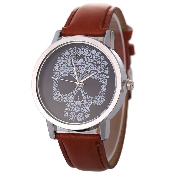 punk skull personality retro fashion men's watch quartz watch 2018 new mens women quartz watches relogio masculino, Slivery;brown
punk skull personality retro fashion men's watch quartz watch 2018 new mens women quartz watches relogio masculino, Slivery;brown