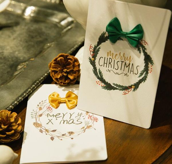 merry christmas garland greeting card bow tie blessing message card xmas decoration creative gift 17*11.5 cm
merry christmas garland greeting card bow tie blessing message card xmas decoration creative gift 17*11.5 cm