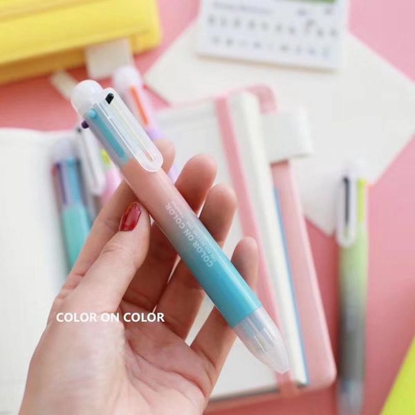 6 colors 0.5mm simple hand account rainbow ballpoint pen rollerball pen school office supply student stationery, Blue;orange
6 colors 0.5mm simple hand account rainbow ballpoint pen rollerball pen school office supply student stationery, Blue;orange