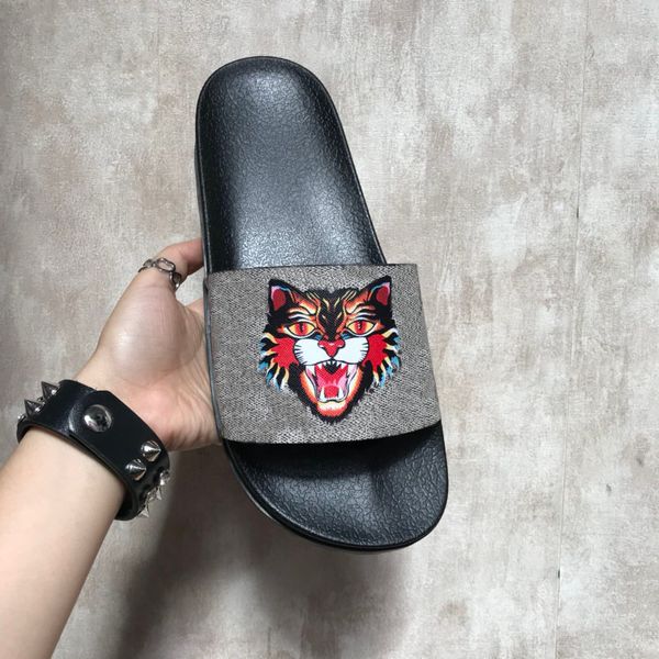brand luxury slippers men women slippers tiger cat design summer huaraches slippers flip new collection, Black
brand luxury slippers men women slippers tiger cat design summer huaraches slippers flip new collection, Black