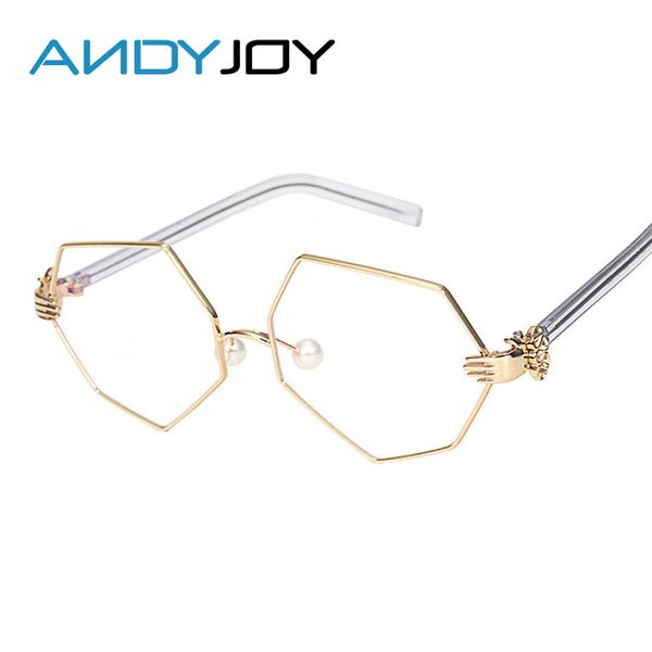 andyjoy women irregular square glasses frame luxury metal frame clear lens eyeglasses women brand designer oculos de grau, Silver
andyjoy women irregular square glasses frame luxury metal frame clear lens eyeglasses women brand designer oculos de grau, Silver