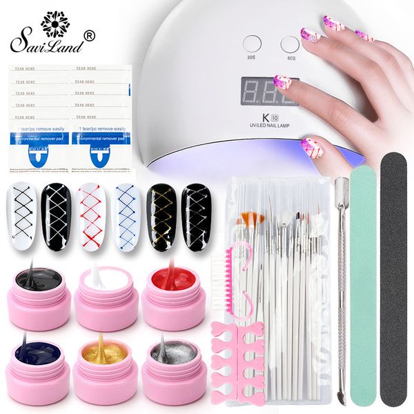 saviland 18pcs 24w gel nail lamp set wire drawing nail gel paingting varnish pulling silk spider art tools diy kits
saviland 18pcs 24w gel nail lamp set wire drawing nail gel paingting varnish pulling silk spider art tools diy kits