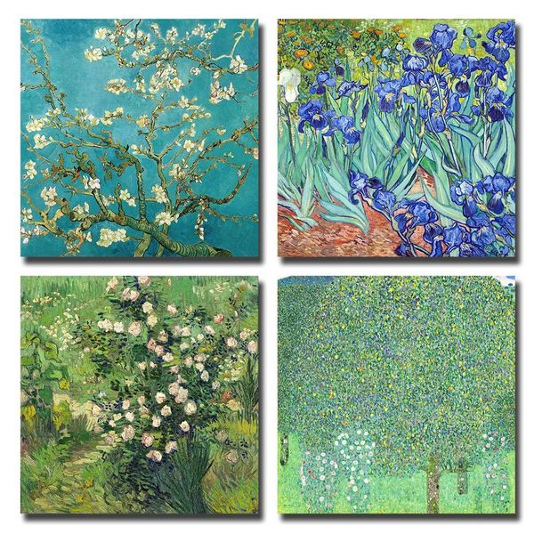 4pcs/sets huge modern wall art home decor giclee prints artwork almond blossom and irises by vincent van gogh oil paintings
4pcs/sets huge modern wall art home decor giclee prints artwork almond blossom and irises by vincent van gogh oil paintings