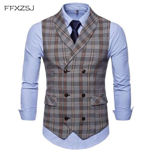 ffxzsj 2018 selling mens suit vest fashion casual everyday slender checker lattice men's vest coat thin business jacke, Black;white
ffxzsj 2018 selling mens suit vest fashion casual everyday slender checker lattice men's vest coat thin business jacke, Black;white