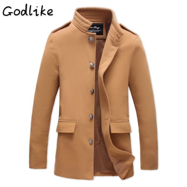 godlike 2018 autumn wear new men's fashion business casual personality cotton large size medium length trench coat, Tan;black
godlike 2018 autumn wear new men's fashion business casual personality cotton large size medium length trench coat, Tan;black