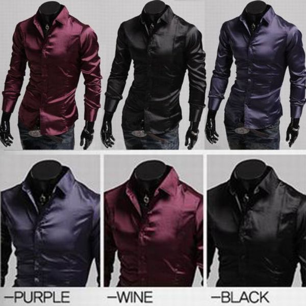 new luxury men classic tyxedo shirt long sleeve shirt formal party clubwear smart slim fit stylish satin blouse -2xl, White;black
new luxury men classic tyxedo shirt long sleeve shirt formal party clubwear smart slim fit stylish satin blouse -2xl, White;black