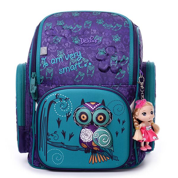 brand school bags for girls 3d owl bear print schoolbag children orthopedic backpack mochila escolar birthday gift y18110107
brand school bags for girls 3d owl bear print schoolbag children orthopedic backpack mochila escolar birthday gift y18110107