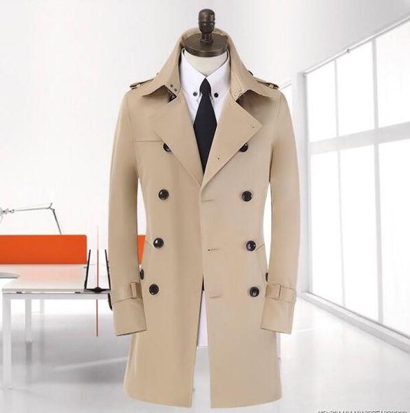 wholesale- autumn slim trench coat men business outerwear popular double breasted mens trench coat big size 8xl 9xl, Tan;black
wholesale- autumn slim trench coat men business outerwear popular double breasted mens trench coat big size 8xl 9xl, Tan;black