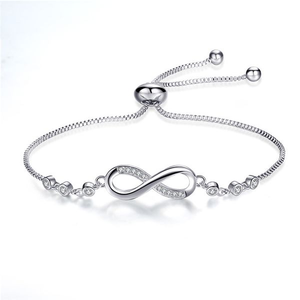 fashion elegant gemstone charms bracelet 8 shape geometric adjustable bracelet infinite love white gold female jewelry, Golden;silver
fashion elegant gemstone charms bracelet 8 shape geometric adjustable bracelet infinite love white gold female jewelry, Golden;silver