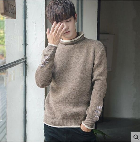 3xl 2018 the new korean winter holiday two sweater semi turtleneck sweater male japanese retro youth tide, White;black
3xl 2018 the new korean winter holiday two sweater semi turtleneck sweater male japanese retro youth tide, White;black