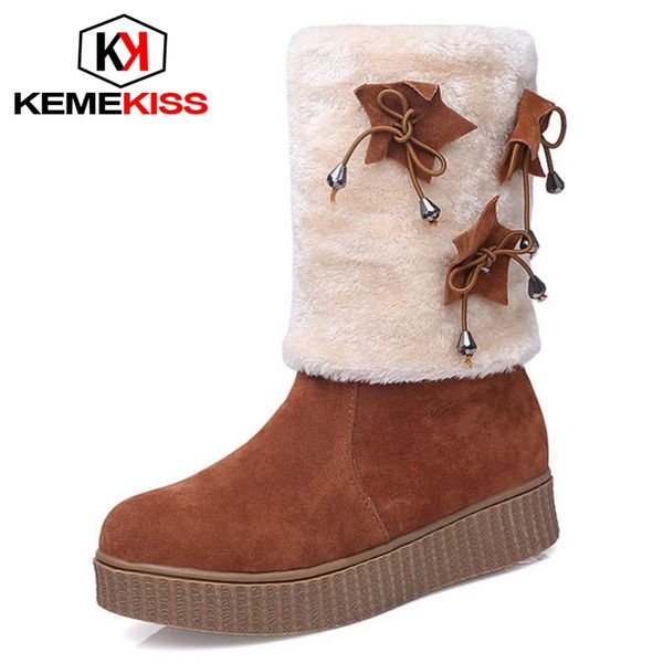 kemekiss size 33-43 women flats boots round toe bowtie plush fur wram mid calf boots sweet elegant shoes women footwear, Black
kemekiss size 33-43 women flats boots round toe bowtie plush fur wram mid calf boots sweet elegant shoes women footwear, Black