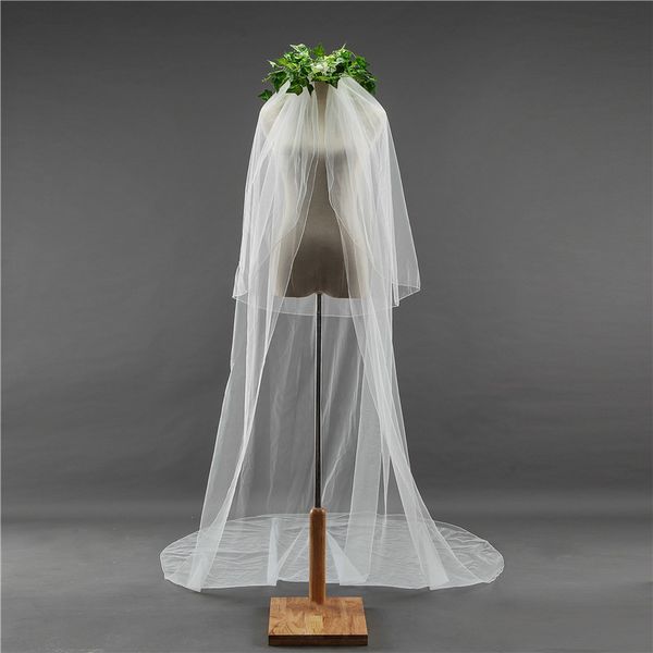 2018 new long white ivory wedding veil appliques lace beaded bridal veils bride wedding accessories for wedding dresses qc1218, Black 
2018 new long white ivory wedding veil appliques lace beaded bridal veils bride wedding accessories for wedding dresses qc1218, Black