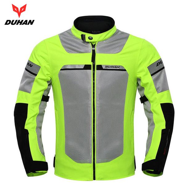 DUHAN Motorcycle Jacket Motorbike Reflective Racing Jackets Summer Mesh Breathable Moto Clothing Black And Green ,D-133
DUHAN Motorcycle Jacket Motorbike Reflective Racing Jackets Summer Mesh Breathable Moto Clothing Black And Green ,D-133