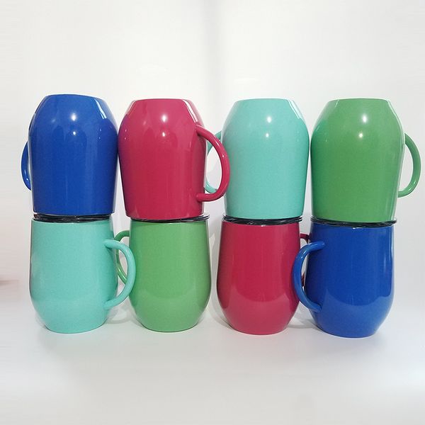 12oz egg cup wine glass with handle double wall stainless steel tumbler thermos stemless powder coated travel beer mugs 4 colors
12oz egg cup wine glass with handle double wall stainless steel tumbler thermos stemless powder coated travel beer mugs 4 colors