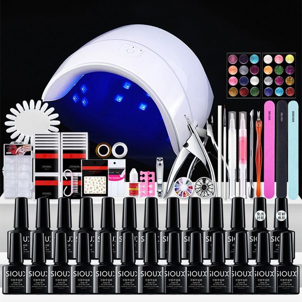 nail kit set gel varnish set with 24 colors 10ml soak off uv gel polish 36w led lamp uv led lamp nail art for new learner
nail kit set gel varnish set with 24 colors 10ml soak off uv gel polish 36w led lamp uv led lamp nail art for new learner