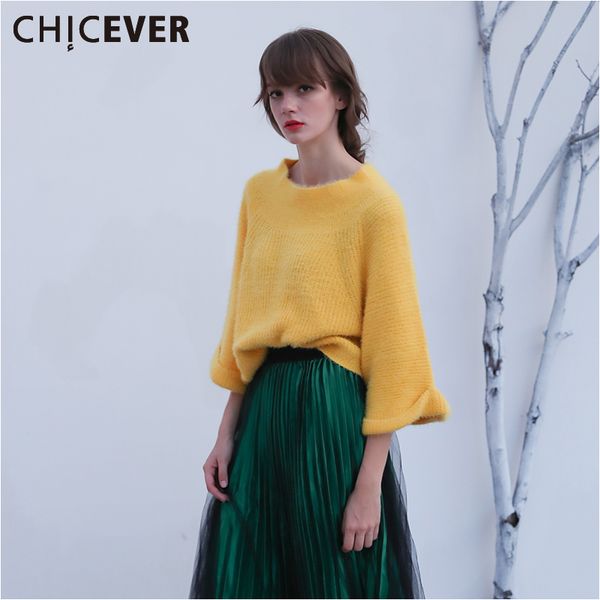 chicever off shoulder sweaters for women slash neck knitting pullover female batwing flare sleeve casual jumper autumn, White;black
chicever off shoulder sweaters for women slash neck knitting pullover female batwing flare sleeve casual jumper autumn, White;black
