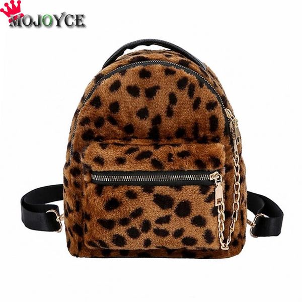 leopard winter plush chain women backpack travel rucksack girls students super mini backpack mochilas mujer 2018
leopard winter plush chain women backpack travel rucksack girls students super mini backpack mochilas mujer 2018