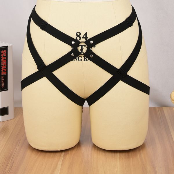 jlx.harness women's harness garter belt black stocking suspender caged pants garter harness elastic goth black strappy, Black;white
jlx.harness women's harness garter belt black stocking suspender caged pants garter harness elastic goth black strappy, Black;white