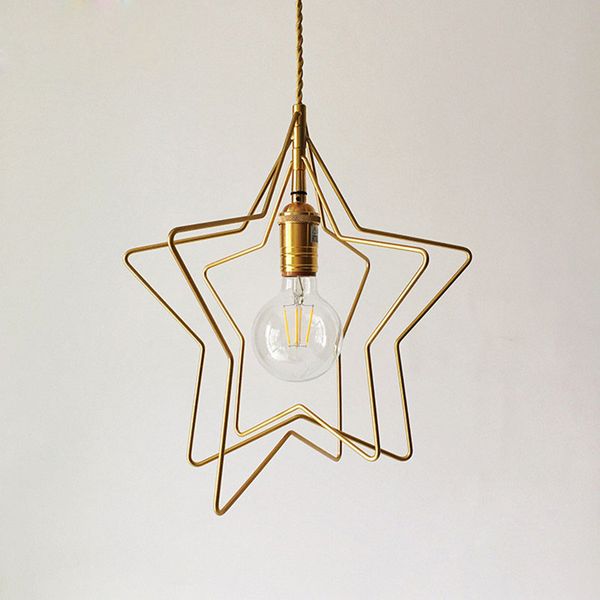 copper color pendant light stars shape pendant lamp modern bedroom dinning room lustres study hanging lamp led e27 socket
copper color pendant light stars shape pendant lamp modern bedroom dinning room lustres study hanging lamp led e27 socket
