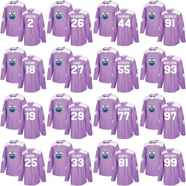 Edmonton Oilers Jersey Purple Fights Cancer Practice 33 Cam Talbot 97 Connor McDavid 99 Wayne Gretzky 44 Zack Kassian 29 Leon Draisaitl
Edmonton Oilers Jersey Purple Fights Cancer Practice 33 Cam Talbot 97 Connor McDavid 99 Wayne Gretzky 44 Zack Kassian 29 Leon Draisaitl