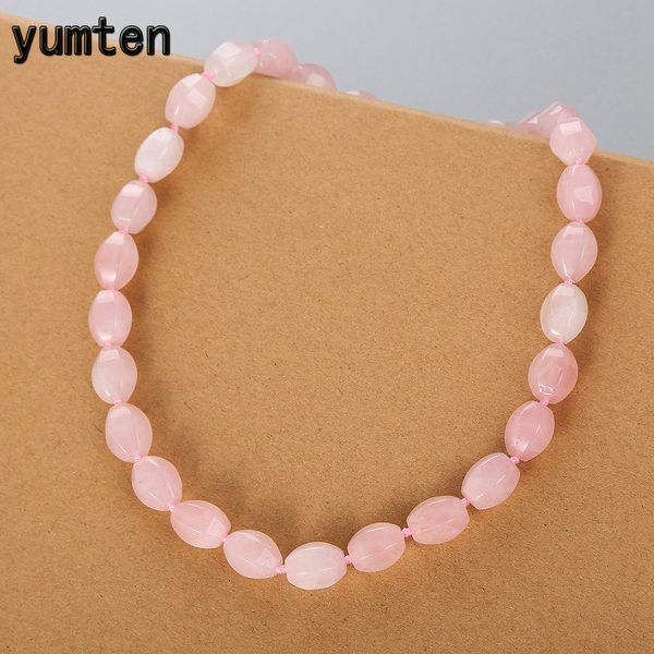yumten rose quartz necklace natural crystal bead pink chains vintage women jewelry party round rolo chain transparent diy bijoux, Silver
yumten rose quartz necklace natural crystal bead pink chains vintage women jewelry party round rolo chain transparent diy bijoux, Silver