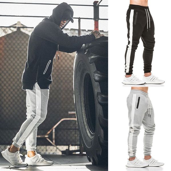 new men's cotton slim fit trousers tracksuit side stripe bottoms skinny sportswear sweat track pants, Black
new men's cotton slim fit trousers tracksuit side stripe bottoms skinny sportswear sweat track pants, Black