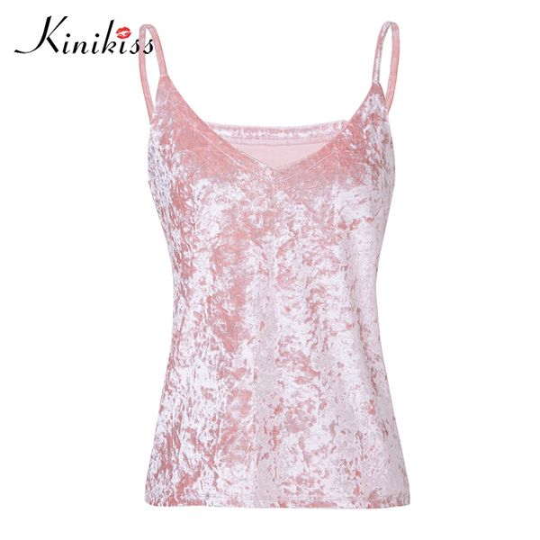 kinikiss women velvet tank fashion female v-neck camisole spaghei strap pink coffee loose shine velvet camis, White
kinikiss women velvet tank fashion female v-neck camisole spaghei strap pink coffee loose shine velvet camis, White