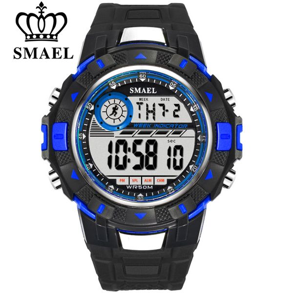 smael men sports watches digital led light watch mens watches electronic wristwatches relojes hombre, Slivery;brown
smael men sports watches digital led light watch mens watches electronic wristwatches relojes hombre, Slivery;brown