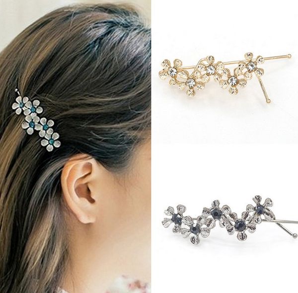 delicated hair clips girls /ladies dainty gold silver rhinestoned flowers twisted metal hairpin hair barrettes clip, Golden;silver
delicated hair clips girls /ladies dainty gold silver rhinestoned flowers twisted metal hairpin hair barrettes clip, Golden;silver
