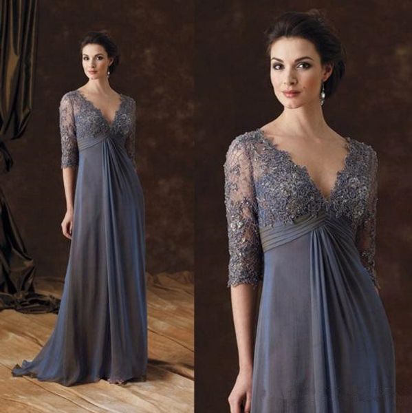 2019 empire waist mother of the bride dresses lace half sleeves v neck ruched chiffon long wedding guest dress, Black;red
2019 empire waist mother of the bride dresses lace half sleeves v neck ruched chiffon long wedding guest dress, Black;red