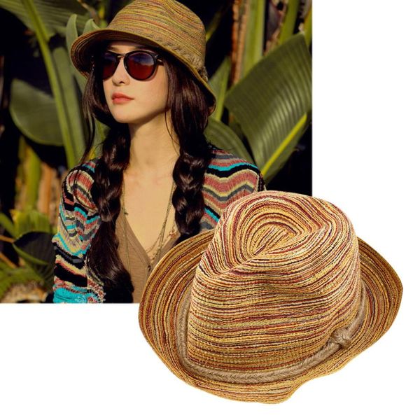 summer style women ladies foldable beach hat provence floppy elegant bohemia sun straw hat cap 2016 new fashion, Blue;gray
summer style women ladies foldable beach hat provence floppy elegant bohemia sun straw hat cap 2016 new fashion, Blue;gray