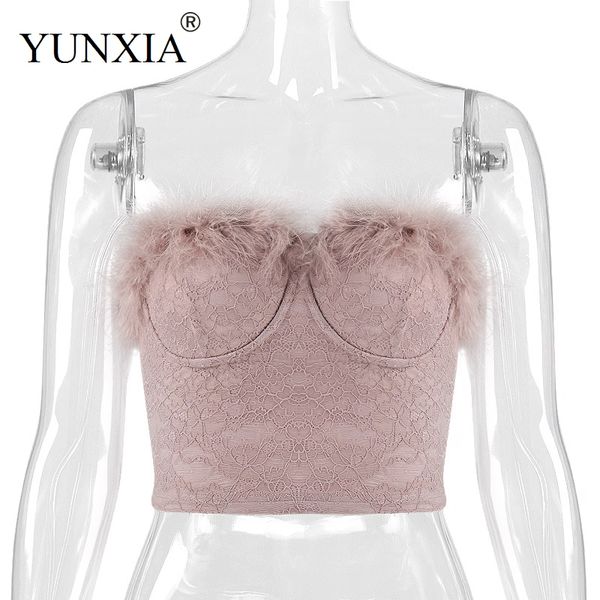yunxia women lady girl lace padded bra turkey feather wrapped chest bra steel ring tube strapless crop top, White
yunxia women lady girl lace padded bra turkey feather wrapped chest bra steel ring tube strapless crop top, White