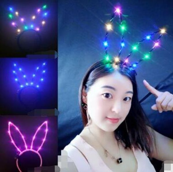 flashing rabbit's ear headband extended version 14 bright lights luminous headbands direct selling new style headwear, Blue;red
flashing rabbit's ear headband extended version 14 bright lights luminous headbands direct selling new style headwear, Blue;red