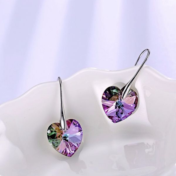 crystal heart drop earrings made with swarovski elements silver color hanging piercing for women friends gift 256
crystal heart drop earrings made with swarovski elements silver color hanging piercing for women friends gift 256