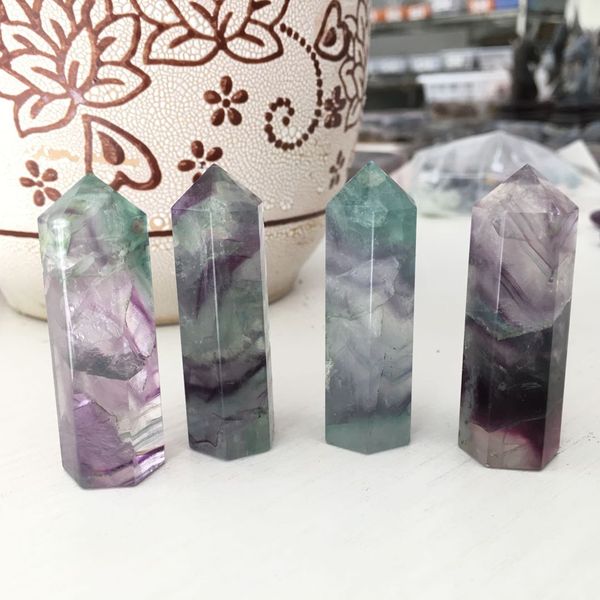 wholesale 4pcs natural purple green fluorite quartz crystal wand point column sceptres pillar healing reiki chakra pendant
wholesale 4pcs natural purple green fluorite quartz crystal wand point column sceptres pillar healing reiki chakra pendant