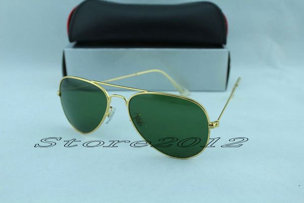 classic pilot sunglasses designer brand mens womens sun glasses eyewear gold metal green 58mm 62mm glass lenses ing, White;black
classic pilot sunglasses designer brand mens womens sun glasses eyewear gold metal green 58mm 62mm glass lenses ing, White;black