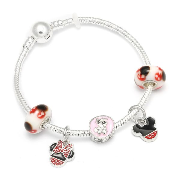 european style cartoon mouse charm bracelets & bangle fashion original diy red brand bracelet for women jewelry, Golden;silver
european style cartoon mouse charm bracelets & bangle fashion original diy red brand bracelet for women jewelry, Golden;silver