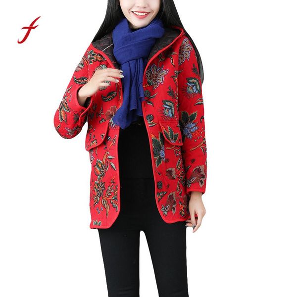 winter coat women fashion 2018 women fleece thick coats zipper floral print hooded long sleeve vintage button coats outwear, Black;brown
winter coat women fashion 2018 women fleece thick coats zipper floral print hooded long sleeve vintage button coats outwear, Black;brown