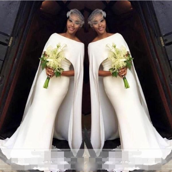 simple white wedding dresses elegant cape style mermaid bridal gowns south african wedding vestidos custom made women formal wear
simple white wedding dresses elegant cape style mermaid bridal gowns south african wedding vestidos custom made women formal wear