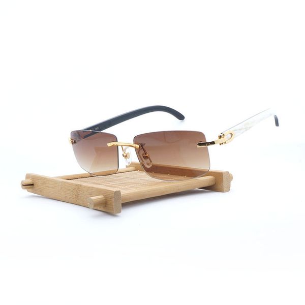 natural buffalo horn sunglasses men rimless square sun glasses luxury shades for club outdoor retro glasses frame eyewear, White;black
natural buffalo horn sunglasses men rimless square sun glasses luxury shades for club outdoor retro glasses frame eyewear, White;black