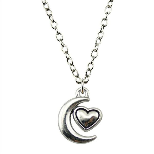 wysiwyg 5 pieces metal chain necklaces pendants women necklace jewelry heart moon 18x14mm n2-b10460, Silver
wysiwyg 5 pieces metal chain necklaces pendants women necklace jewelry heart moon 18x14mm n2-b10460, Silver