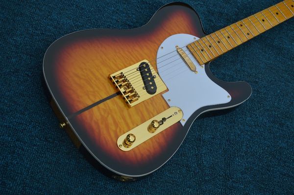 custom shop merle haggard tuff dog tele tl tobacco sunburst quilted maple electric guitar maple neck & fingerboard, gold hardware
custom shop merle haggard tuff dog tele tl tobacco sunburst quilted maple electric guitar maple neck & fingerboard, gold hardware