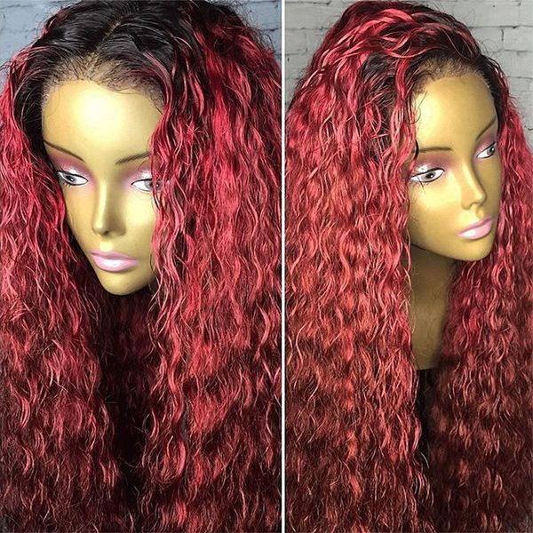 ombre burgundy curly full lace brazilian remy hair wigs for black women 1b/99j preplucked lace front wigs with baby hair, Black;brown
ombre burgundy curly full lace brazilian remy hair wigs for black women 1b/99j preplucked lace front wigs with baby hair, Black;brown