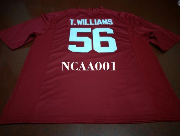 men #56 tim williams alabama crimson tide red black white college jersey or custom any name or number jersey, Black;red
men #56 tim williams alabama crimson tide red black white college jersey or custom any name or number jersey, Black;red