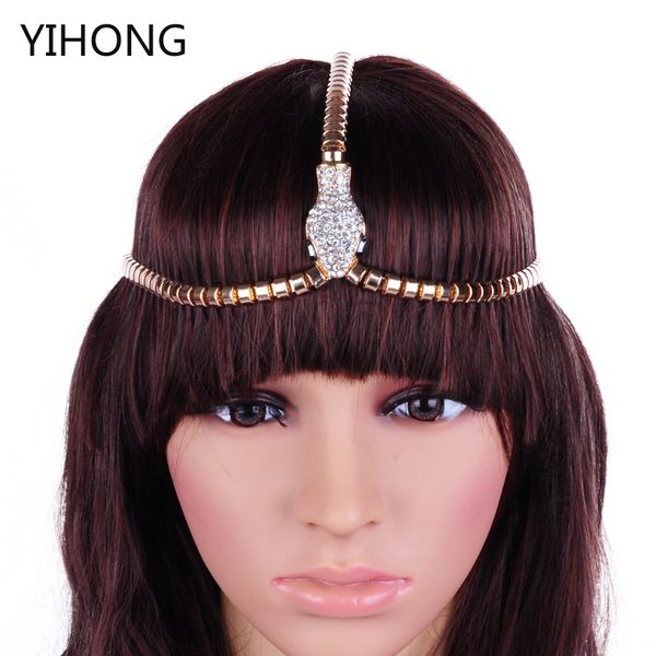 europe and the united states selling cleopatra a serpentine forehead headdress jewelry, Golden;white
europe and the united states selling cleopatra a serpentine forehead headdress jewelry, Golden;white