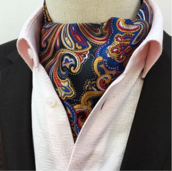 men ascot neck tie vintage paisley floral jacquard silk necktie cravat tie scrunch self british style gentleman cravat, Black;purple
men ascot neck tie vintage paisley floral jacquard silk necktie cravat tie scrunch self british style gentleman cravat, Black;purple