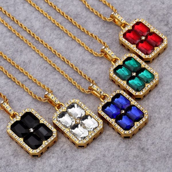 quality cz pendants stone exquisite gem necklaces men women charm hip hop bling crystal chains jewelry, Silver
quality cz pendants stone exquisite gem necklaces men women charm hip hop bling crystal chains jewelry, Silver