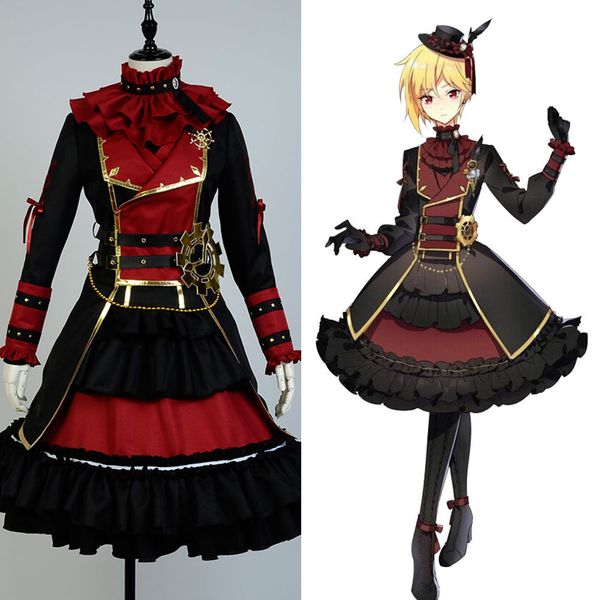 ensemble stars valkyrie nito nazuna cosplay costume outfit suit party dress gown, Black
ensemble stars valkyrie nito nazuna cosplay costume outfit suit party dress gown, Black