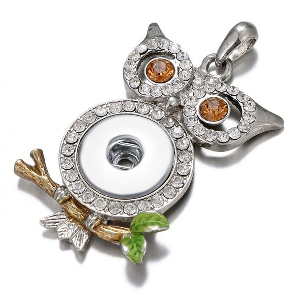 noosa chunks snap jewelry rhinestone owl pendant necklace diy 18mm ginger snap button necklace with stainless steel link chain, Silver
noosa chunks snap jewelry rhinestone owl pendant necklace diy 18mm ginger snap button necklace with stainless steel link chain, Silver