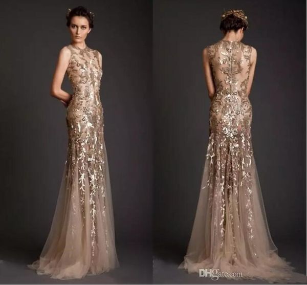 krikor jabotian evening dresses 2019 gold mermaid shape sheer see through appliques prom gowns embroidery long formal dubai party wear, Black;red
krikor jabotian evening dresses 2019 gold mermaid shape sheer see through appliques prom gowns embroidery long formal dubai party wear, Black;red